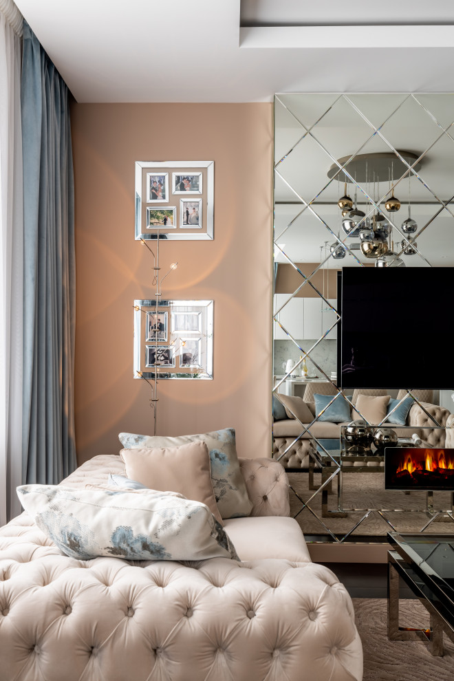 Бежевый и зеркала