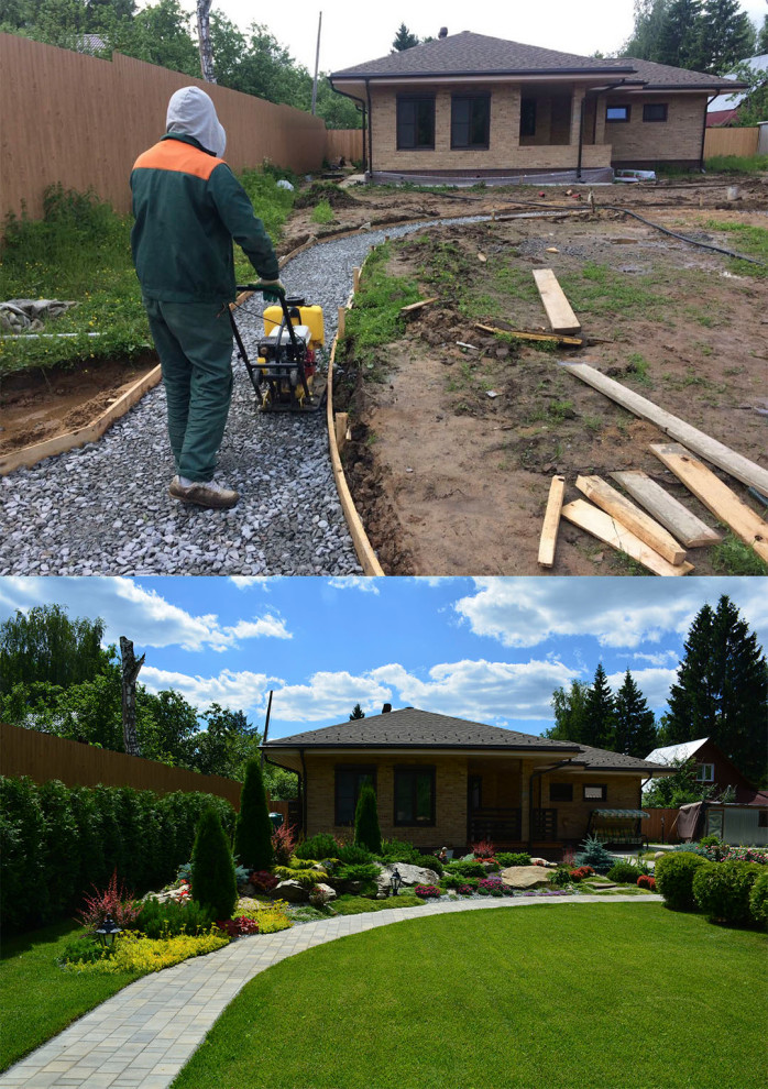 До и после. Поварово.