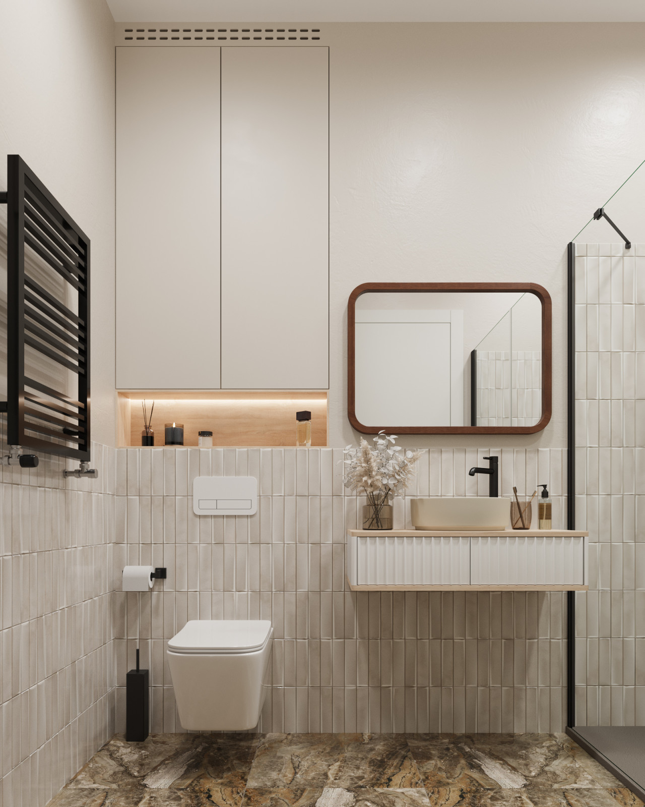 Фрагмент ванной с душевой