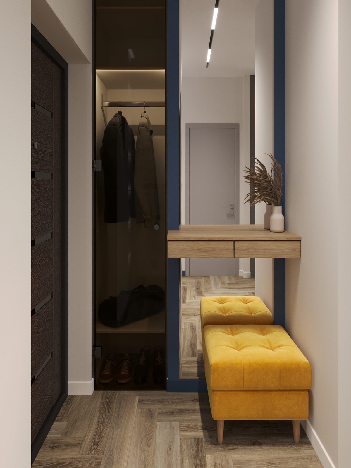 Проект 1-к квартиры 26м2