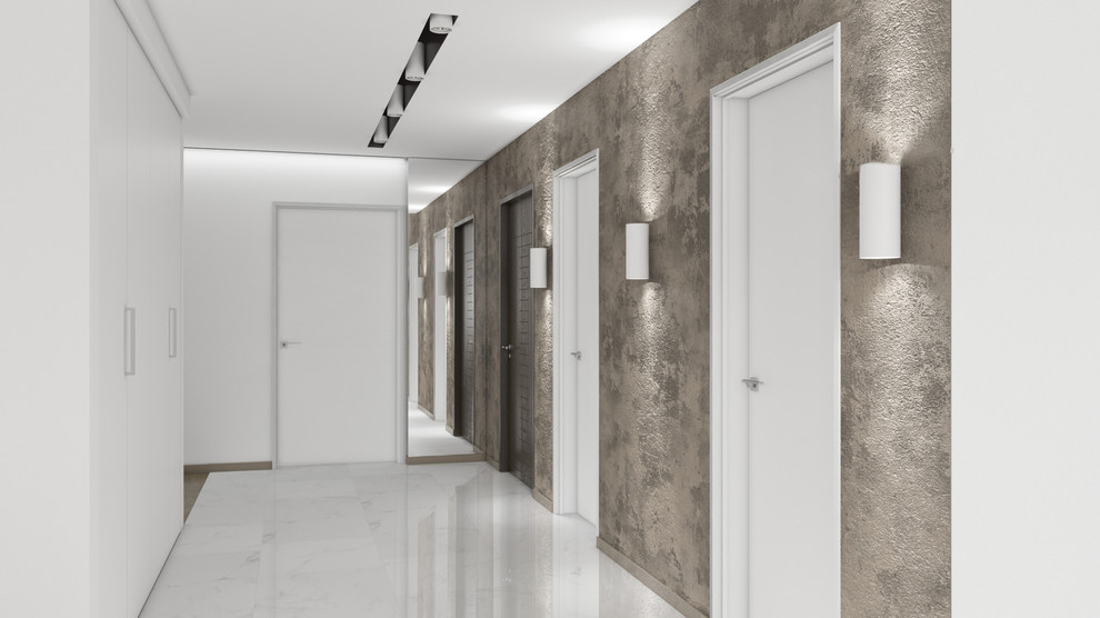 Интерьер в современном стиле с элементами роскоши