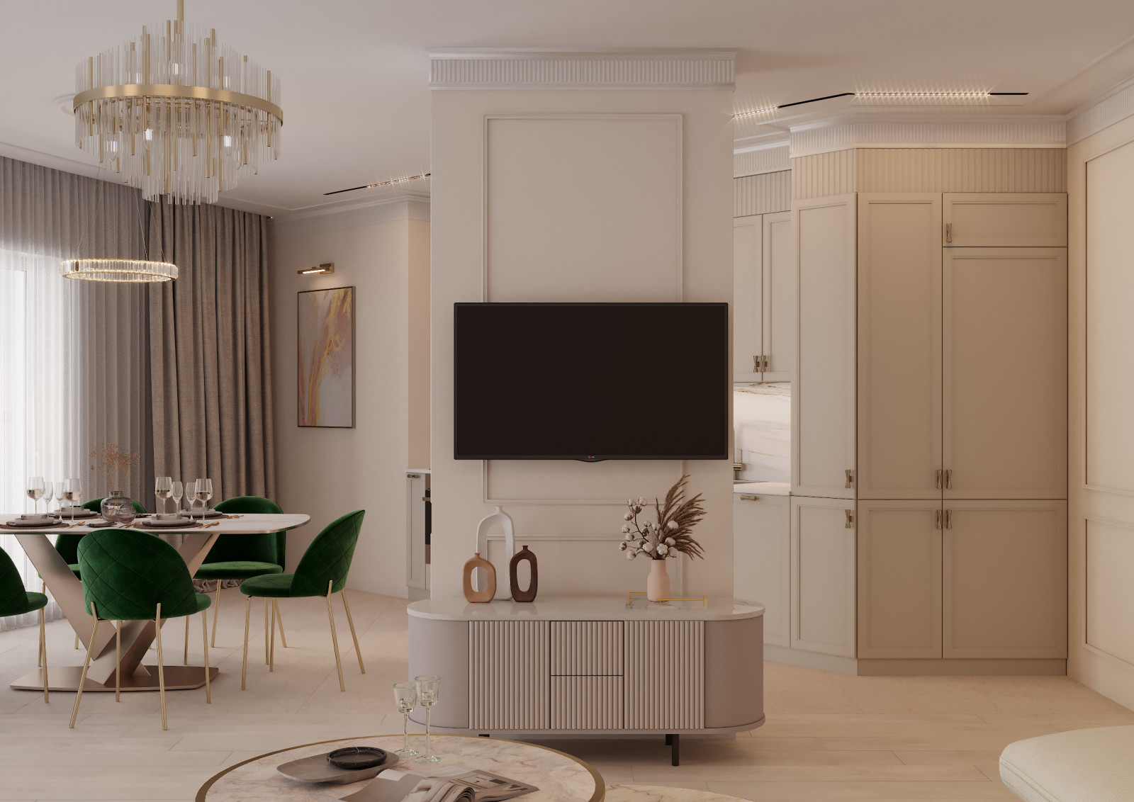 Обложка проекта: Визуализация дизайн-проекта  123 м кв