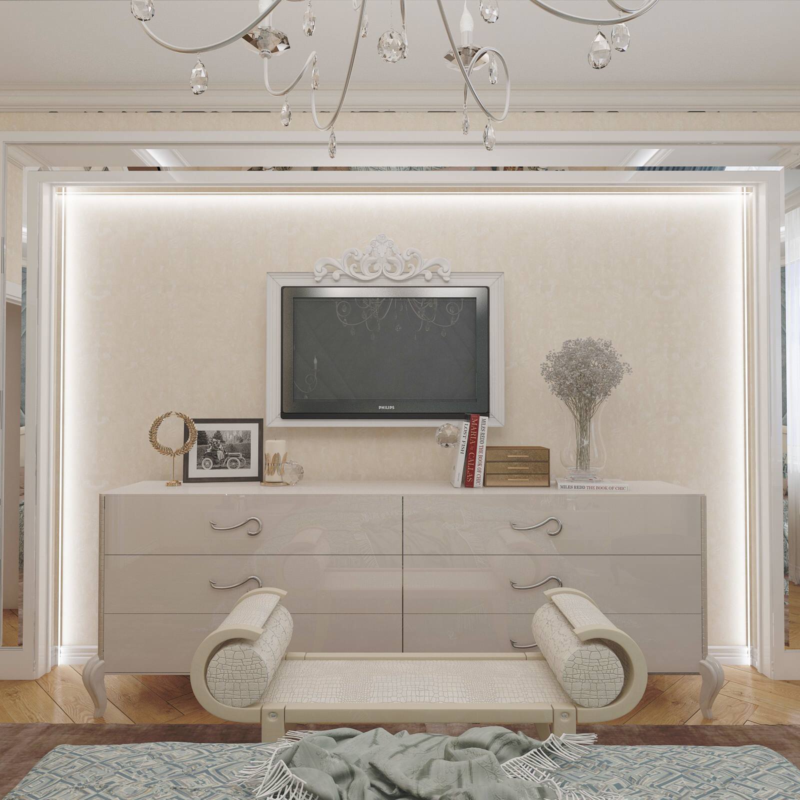 Проект. Интерьер квартиры. Неоклассика (180 кв м)