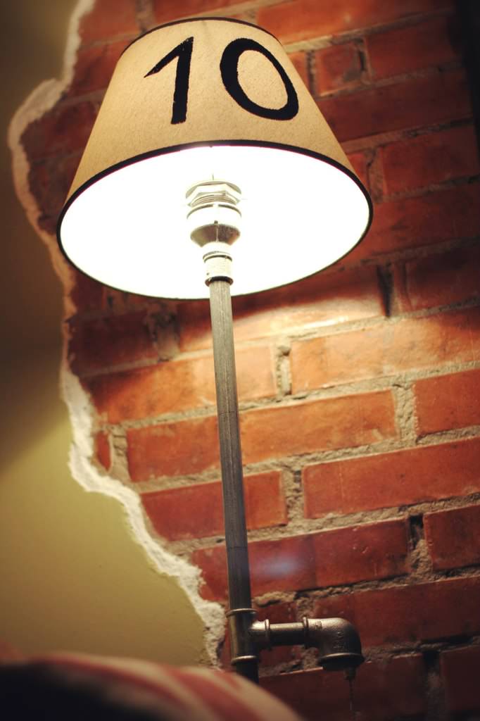 Светильники из водопроводной трубы