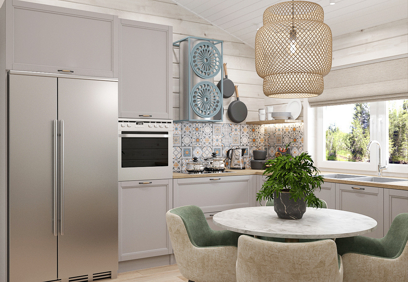 Интерьер деревянного дома