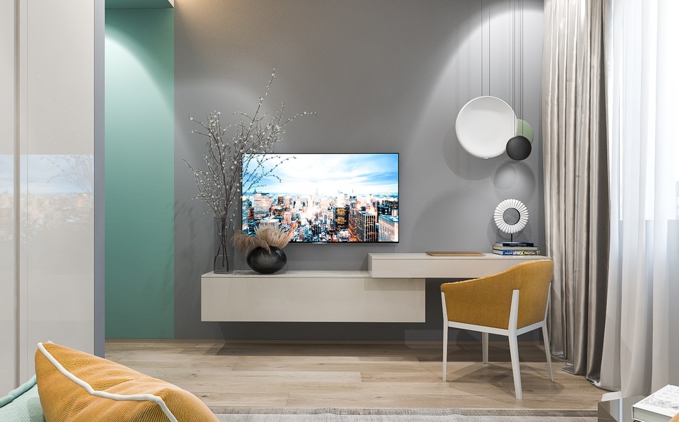 Современный интерьер в квартире - гостиная