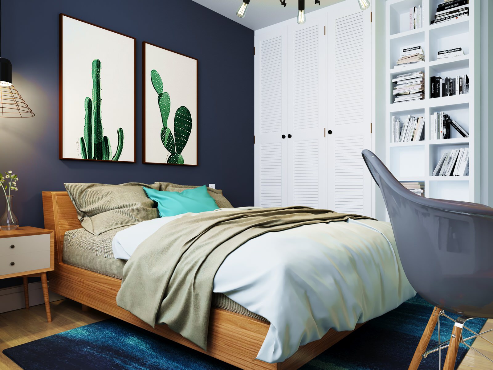 Дизайн спальни для молодого парня