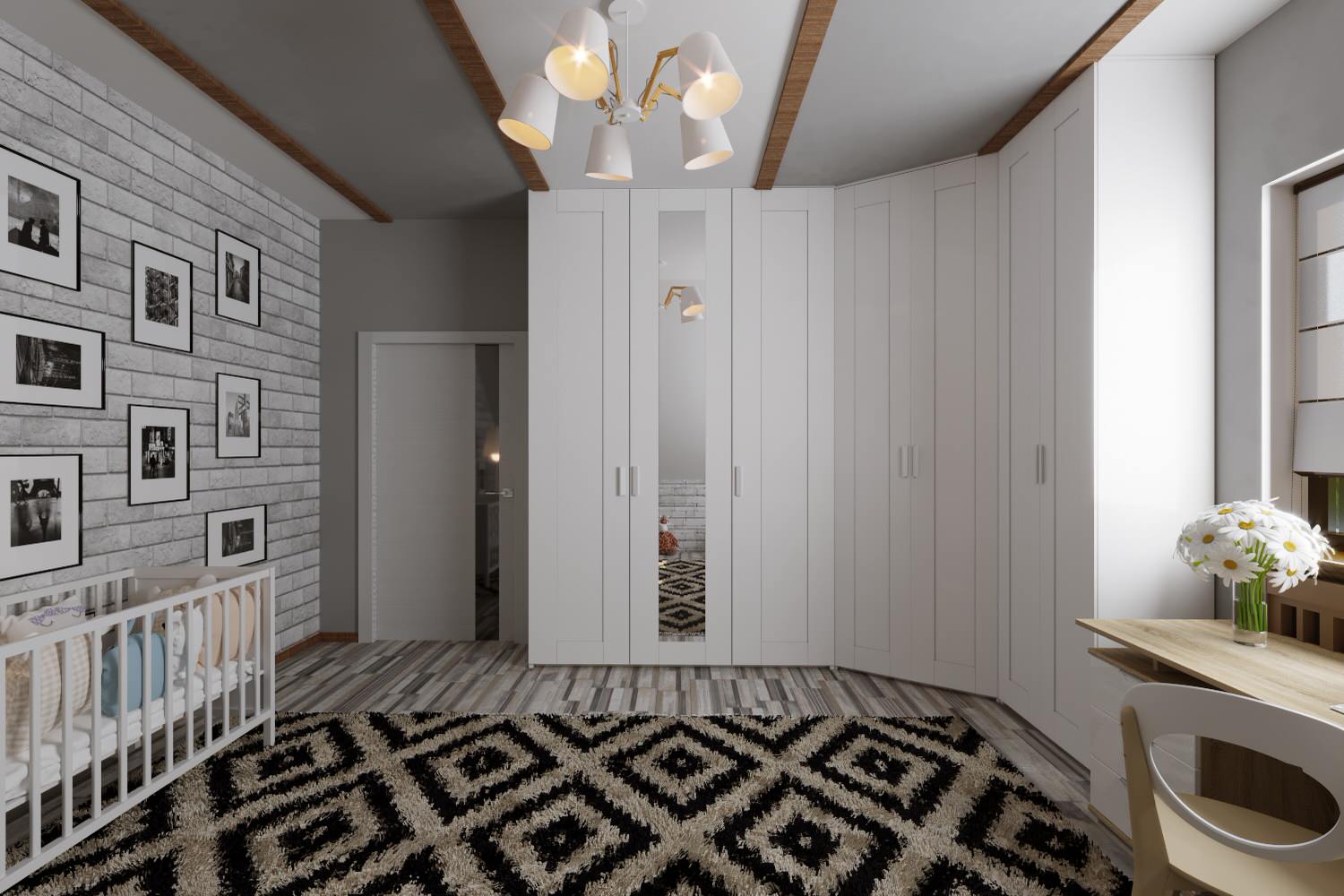 Загородный дом в современном лофте