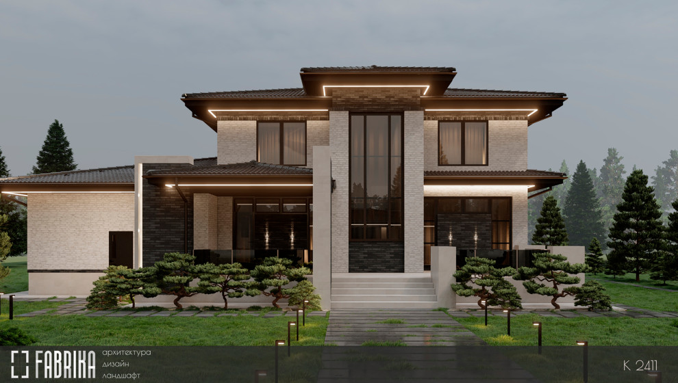 Дом в стиле Райта K2411