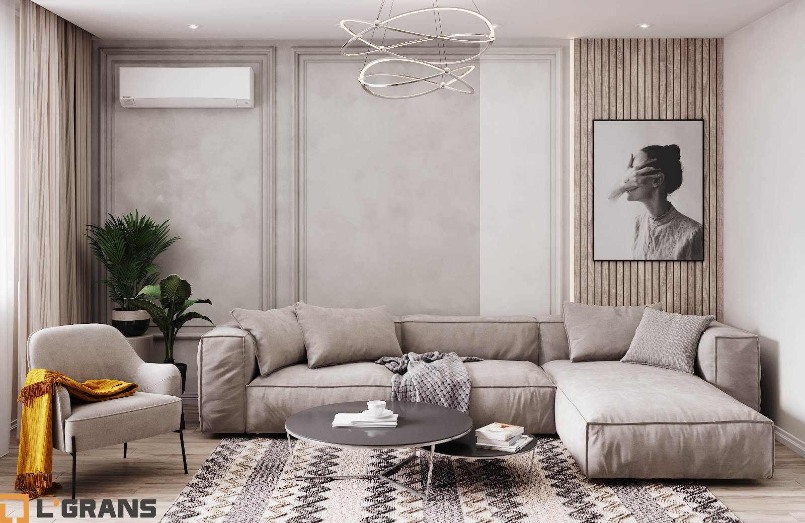 Дизайн проект квартиры по ул. Шеронова в Хабаровске