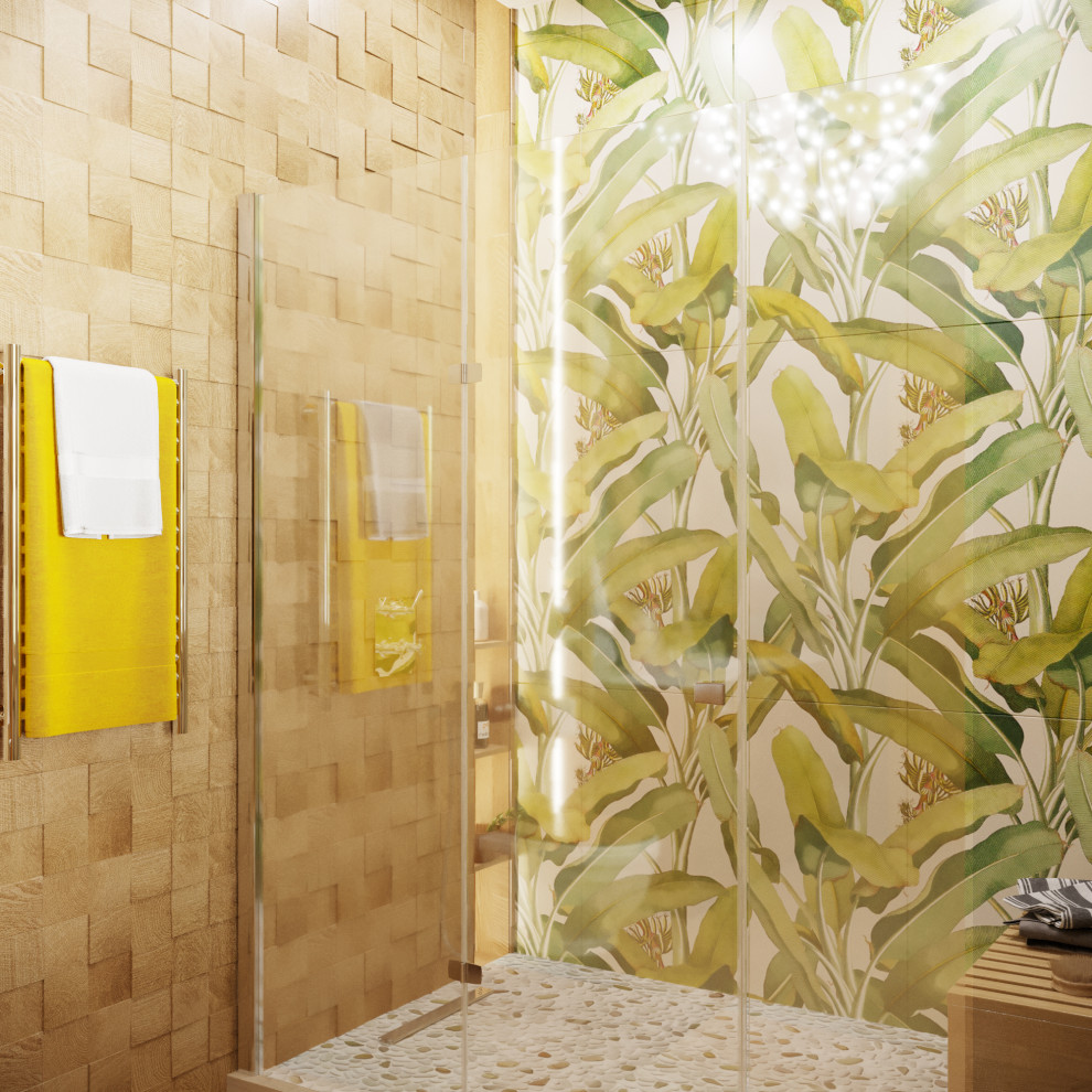 Деревянный дом из дикого бревна