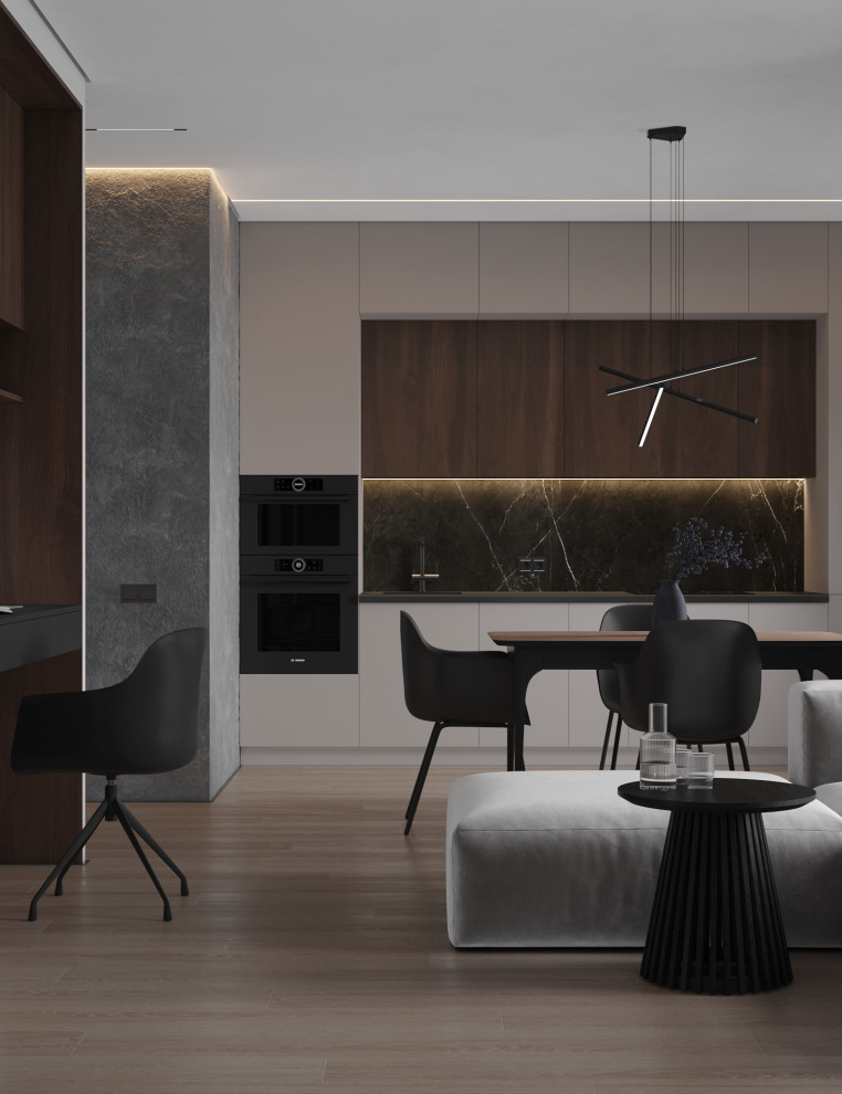 Обложка проекта: Мужской интерьер на 43кв.м ЖК "Фонвизина