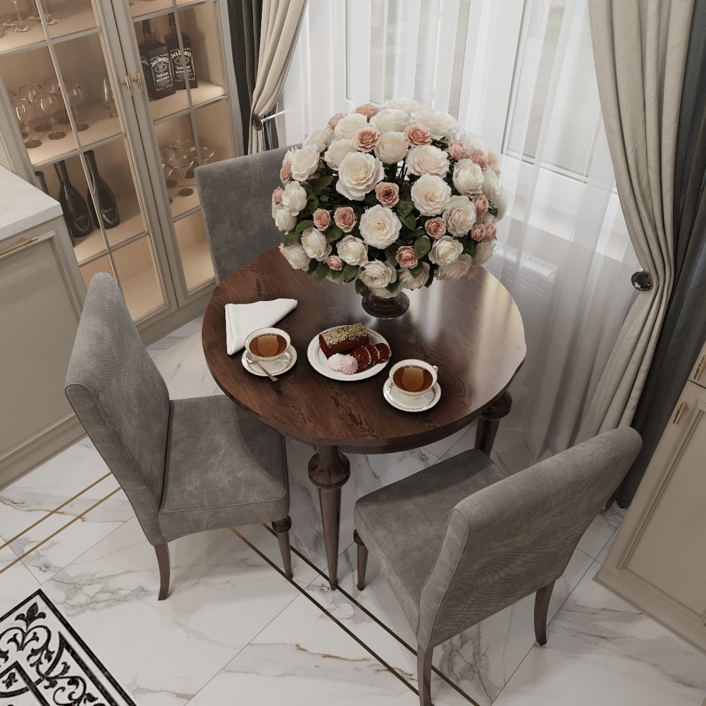 Интерьер кухни - гостиной . Таунхаус в КП " Образцово "