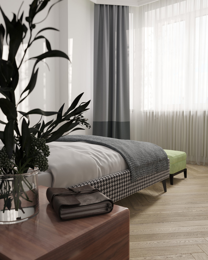 Обложка проекта: Спальня в сталинке