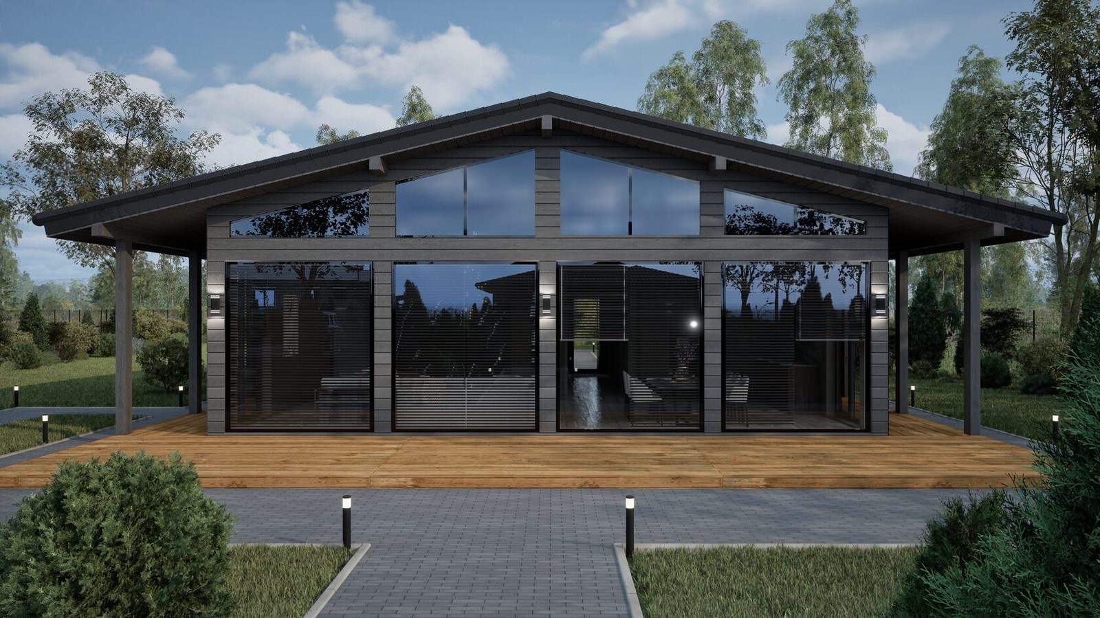 Визуализация Экстерьера КП "Высокий берег"