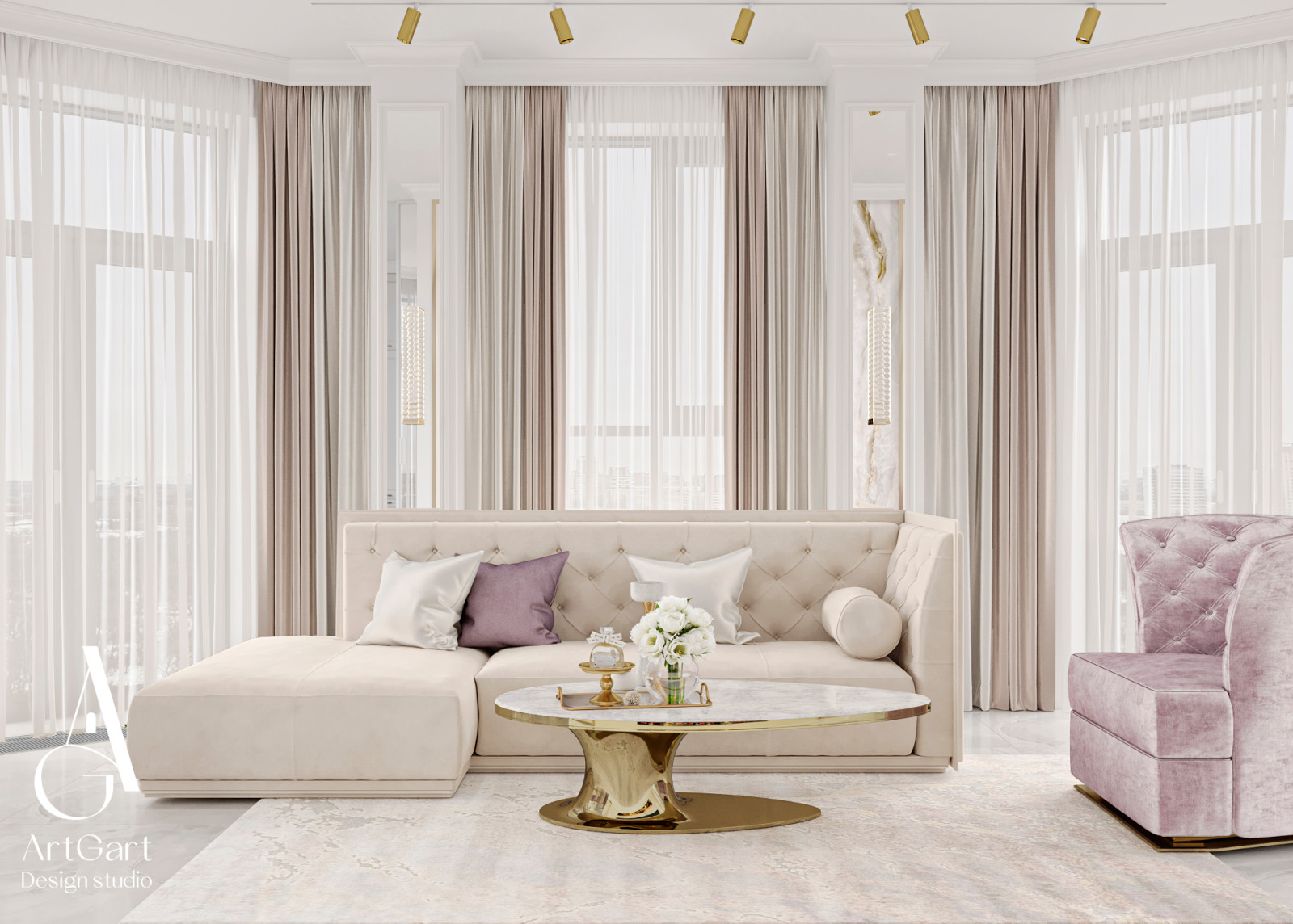 Дизайн квартиры в ЖК  Spires