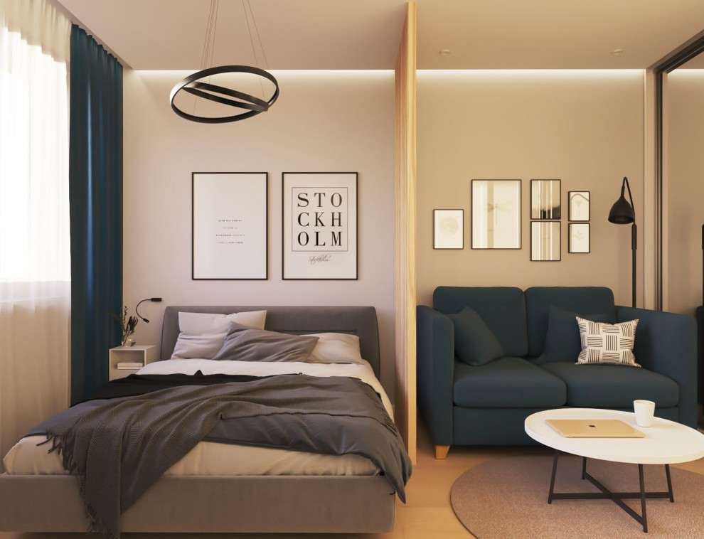 Обложка проекта: Гостиная-спальня 11 м 2