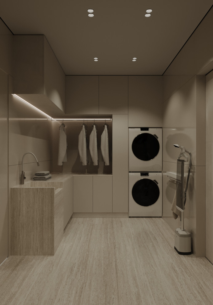 прачечная из проекта загородного дома The CUBE