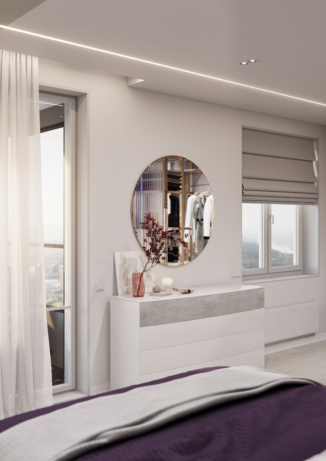 Дизайн-проект яркой квартиры 65 кв.м в современном стиле