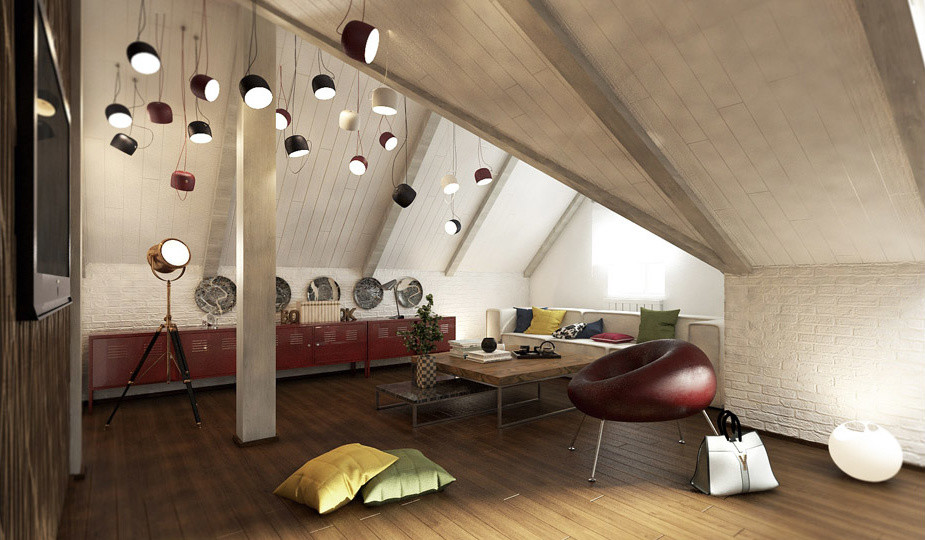 Дизайн-проект мансарды