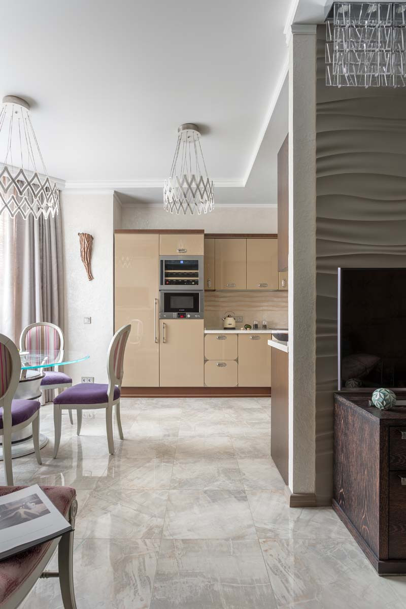 Квартира с ромбами