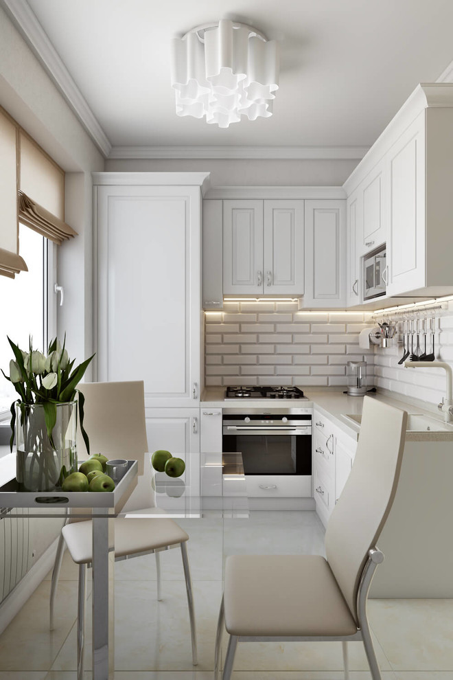 Кухня в классическом стиле (кухни в маленьких квартирах)