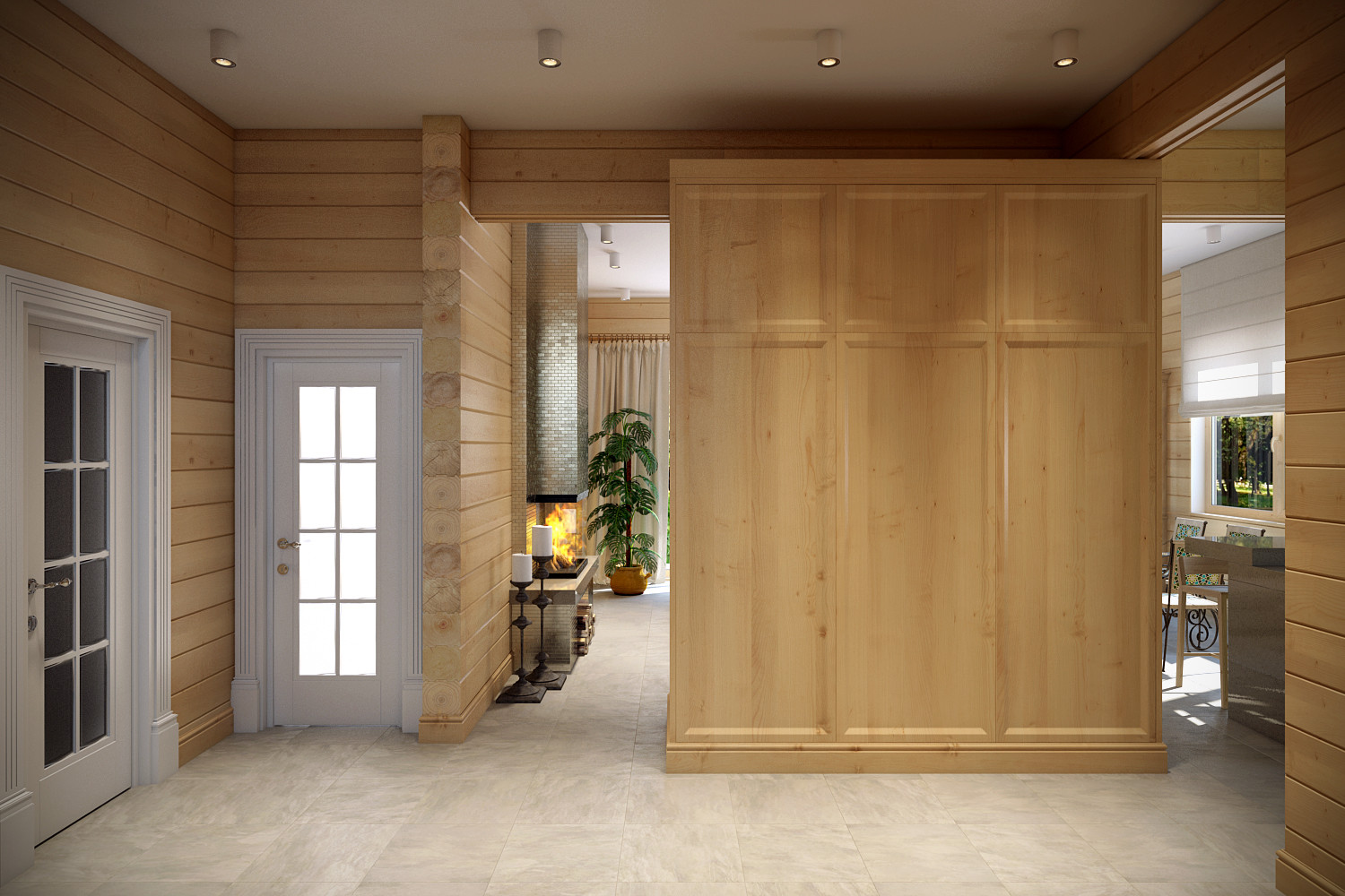 Коттедж из бруса в Москве