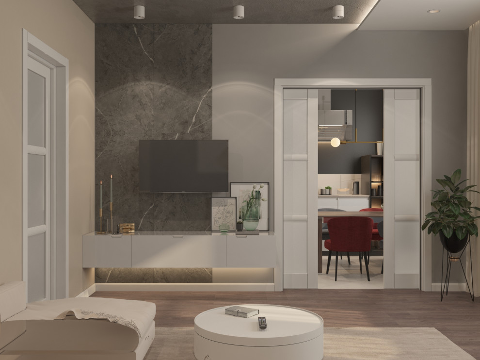 Кухня - гостиная в ЖК Венский Лес