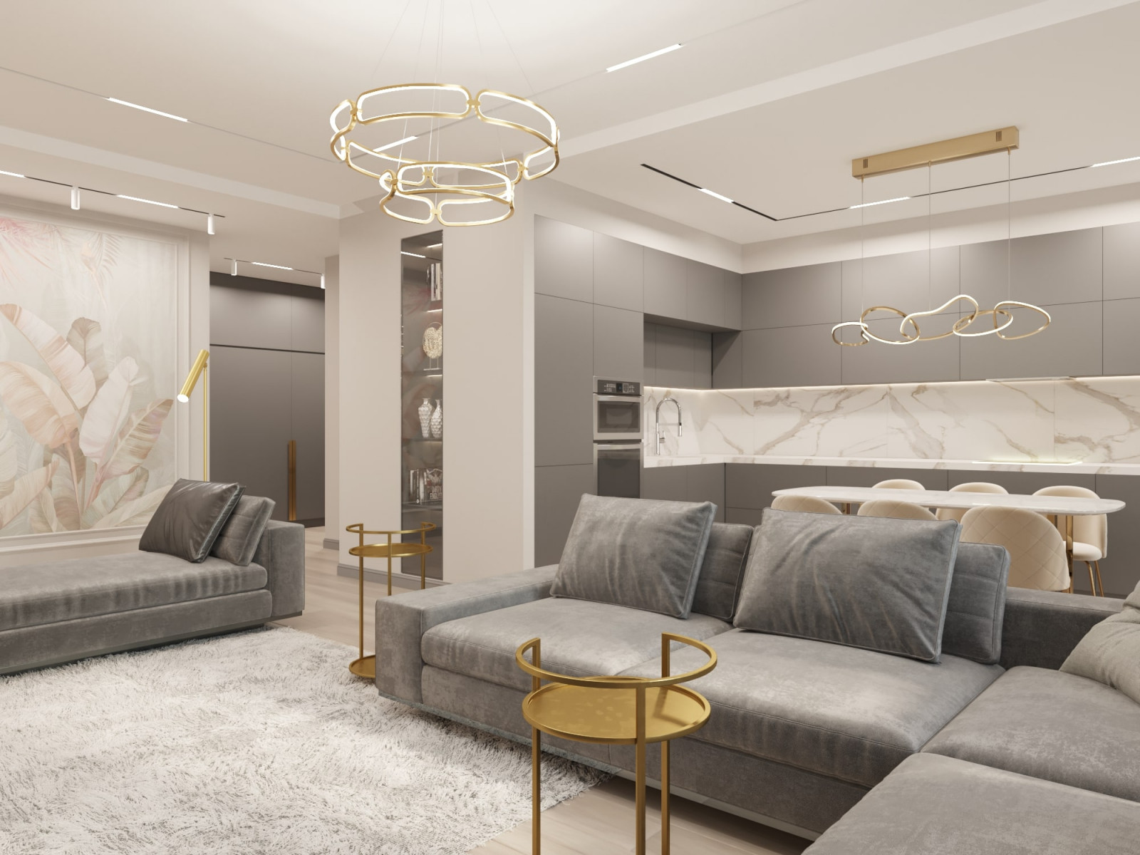 Элегантная неоклассика в бежево-серых тонах