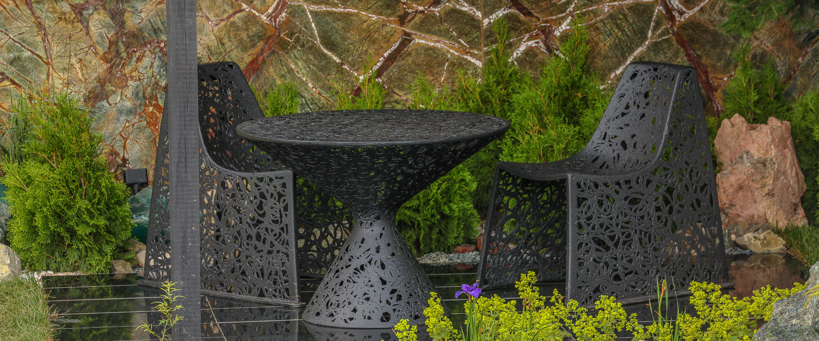 Малахитовая шкатулка, выставочный сад