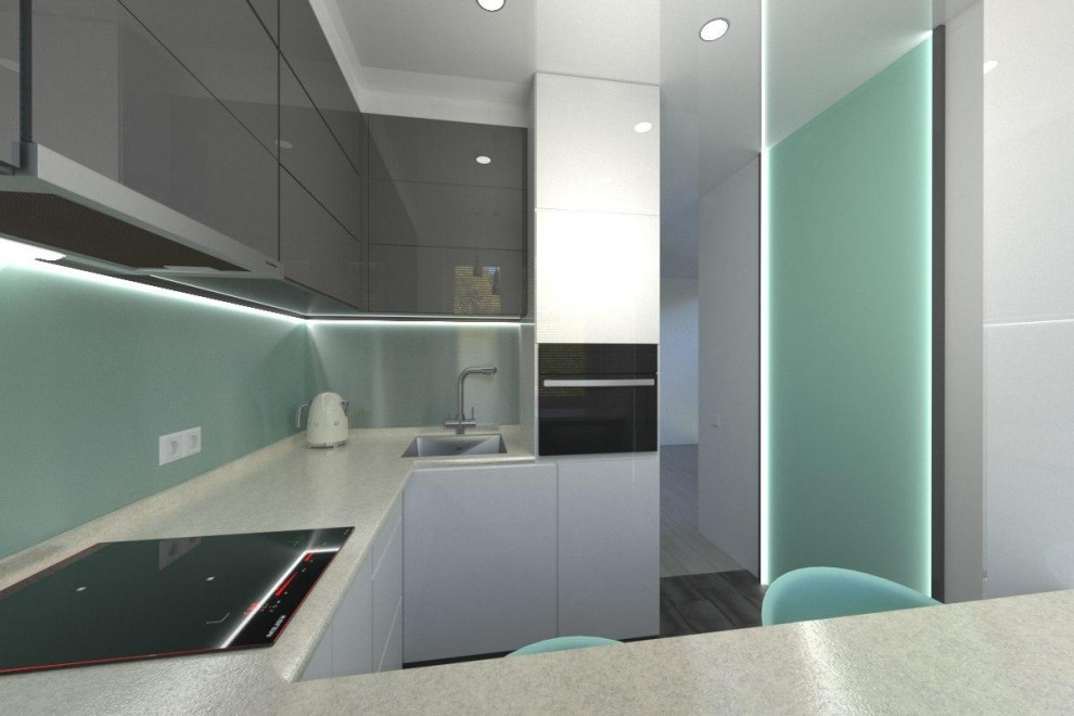 Мятная карманная кухня