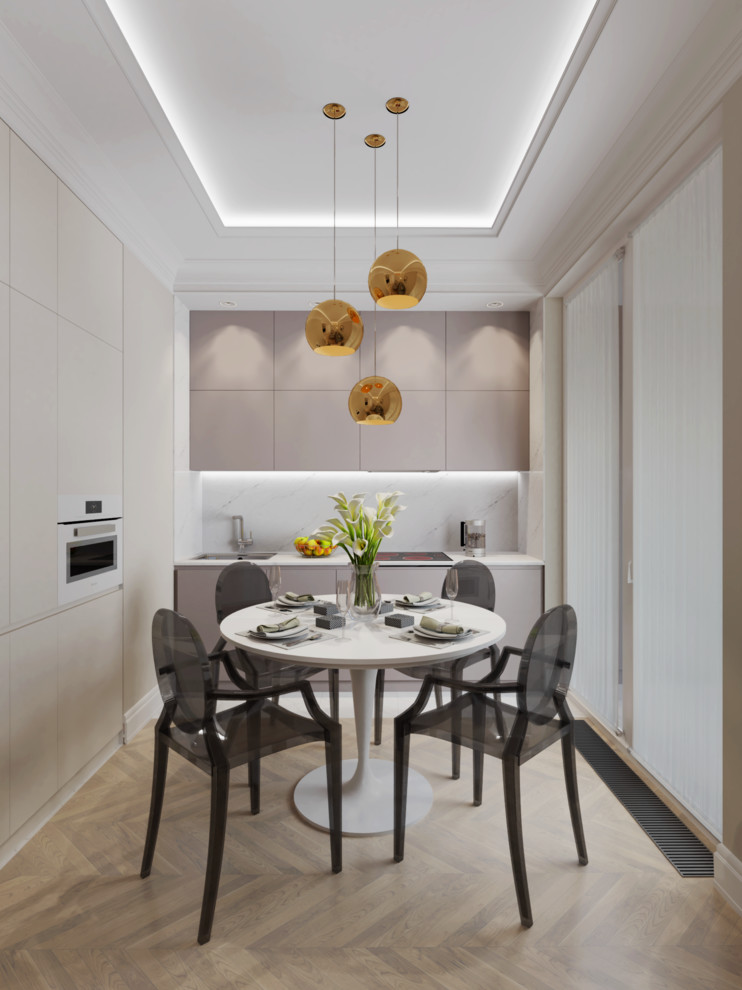 Квартира с французким акцентом в ЖК Ривер Парк. Кухня.