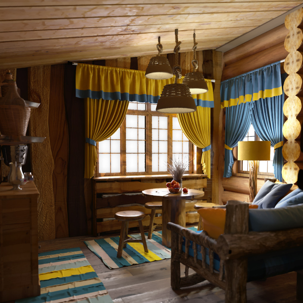 Гостевой деревянный домик, 2 этажа,