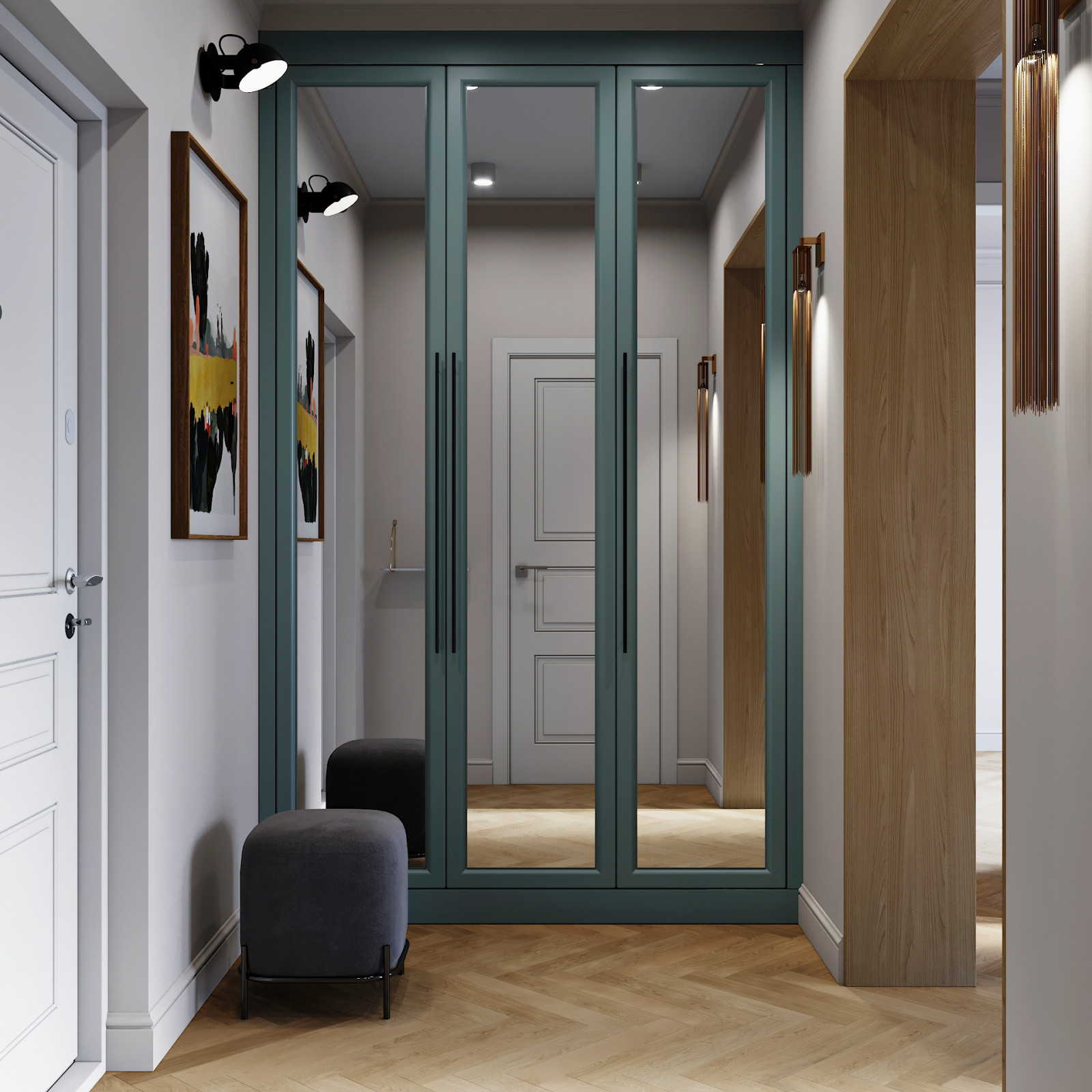 Обложка проекта: Двухкомнатная квартира для девушки с нотками Востока