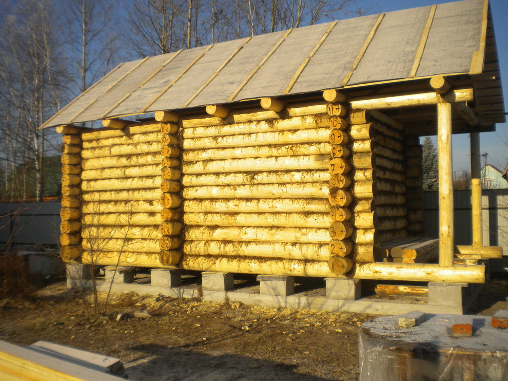 Баня из бревна