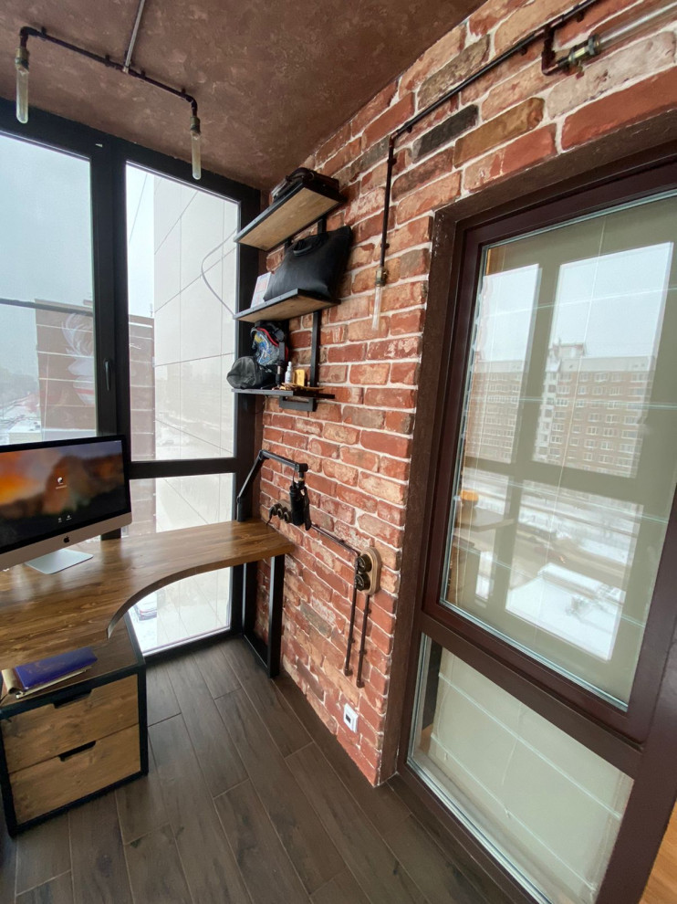 Балкон-кабинет в стиле лофт, Электросталь