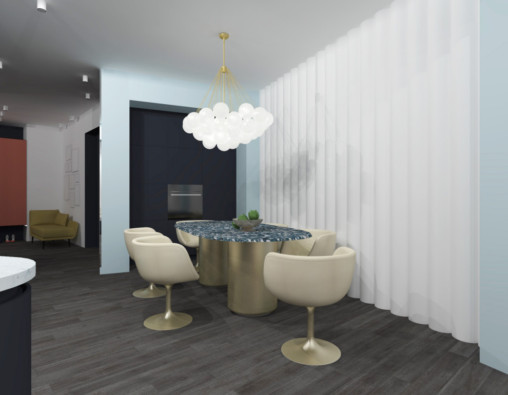 Дизайн-проект квартиры 158 кв м в ЖК Neva Residence