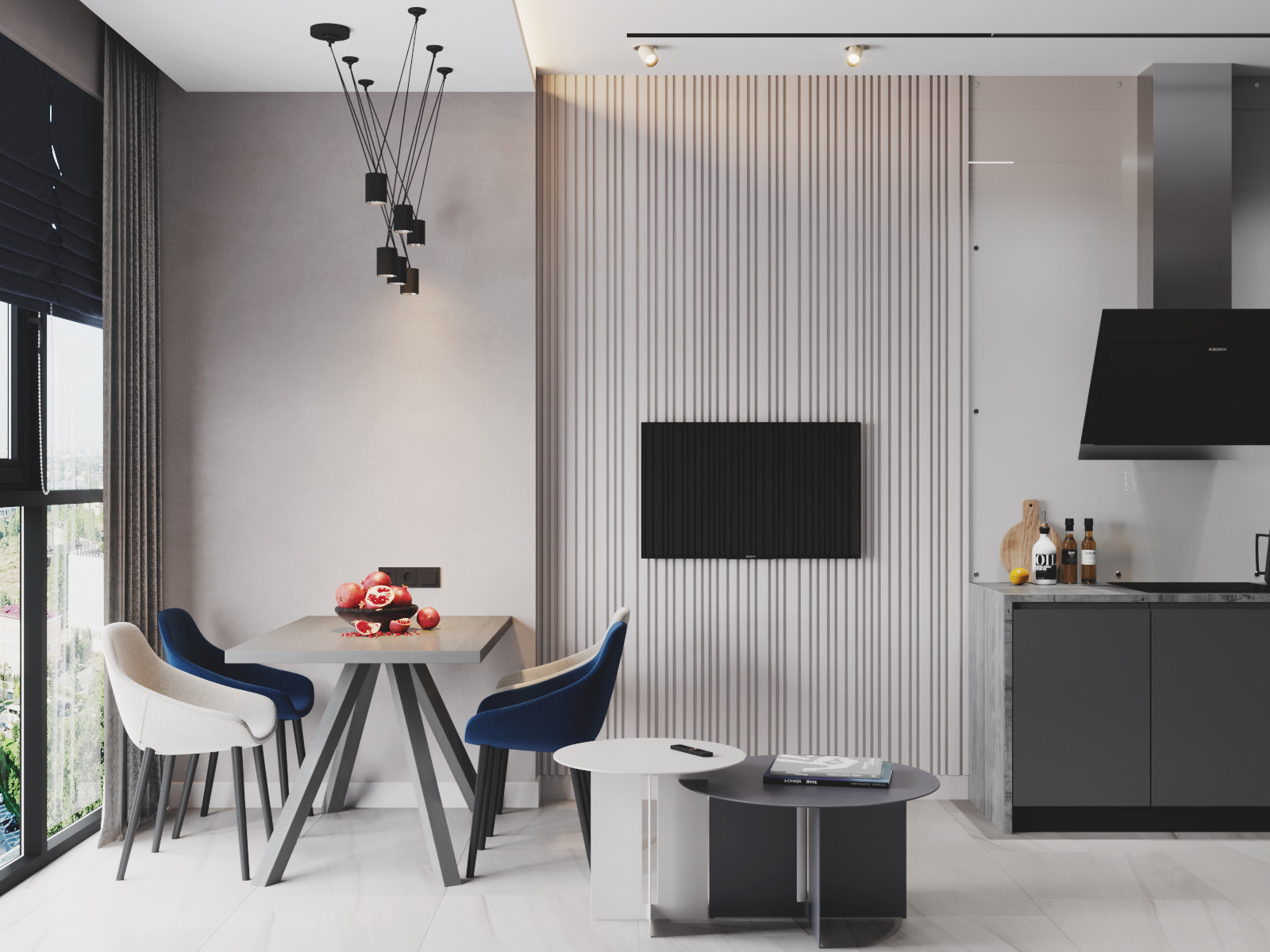 GRAY. Квартира в ЖК Дом на набережной, 64 кв.м