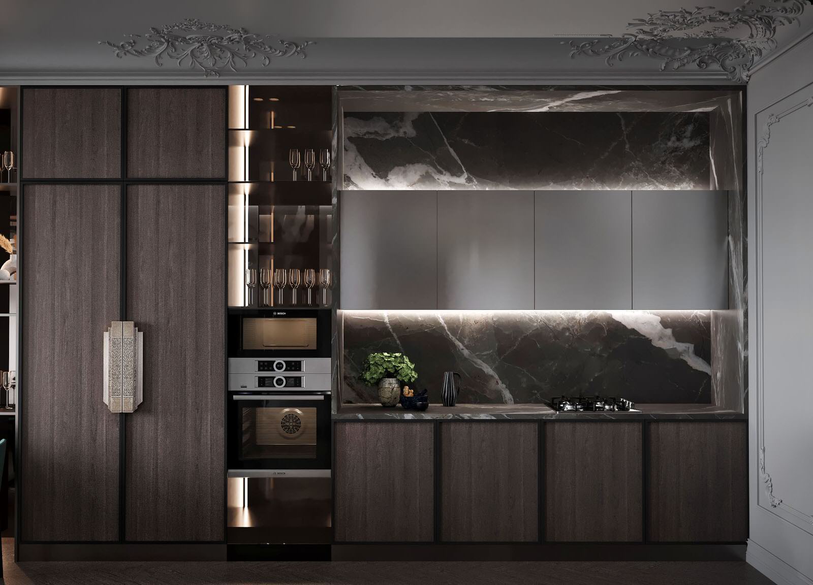 Дизайн трехкомнатной квартиры 170 м2