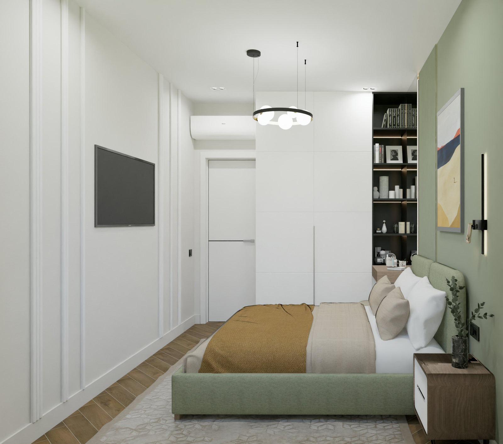 Загородный одноэтажный дом в современном стиле