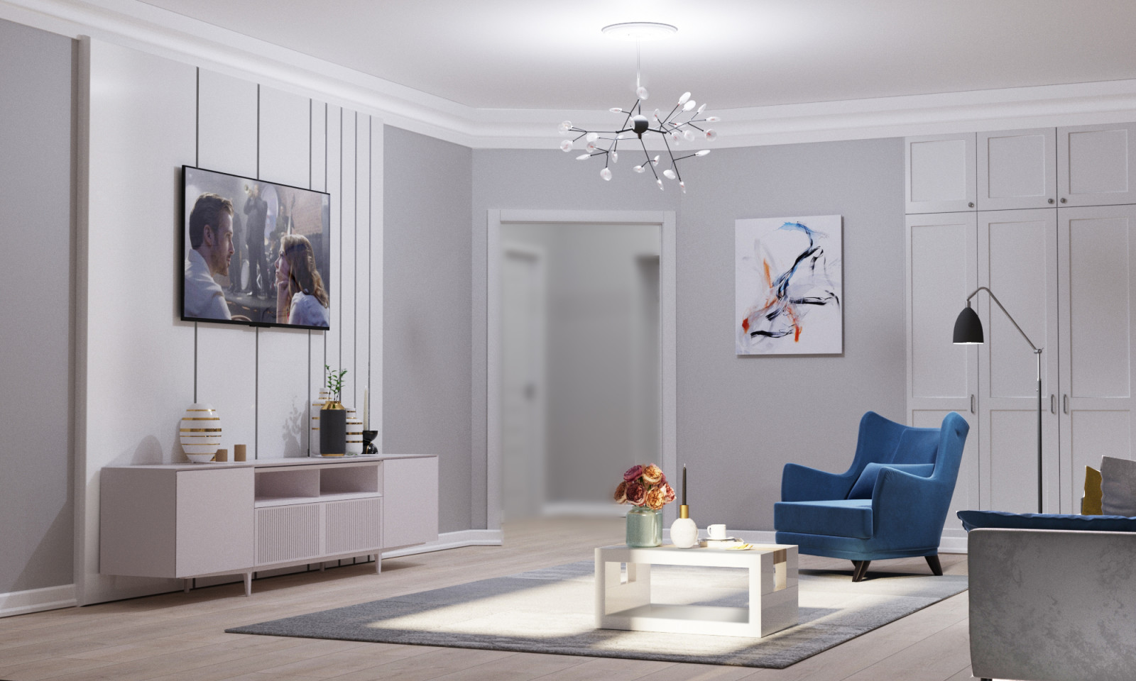 Трёхкомнатная квартира