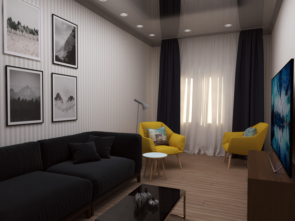 Интерьер квартиры в стиле модерн середины XX в. Гостиная.