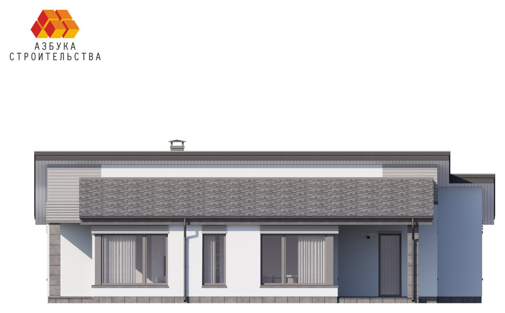 Одноэтажный проект дома АБ-134