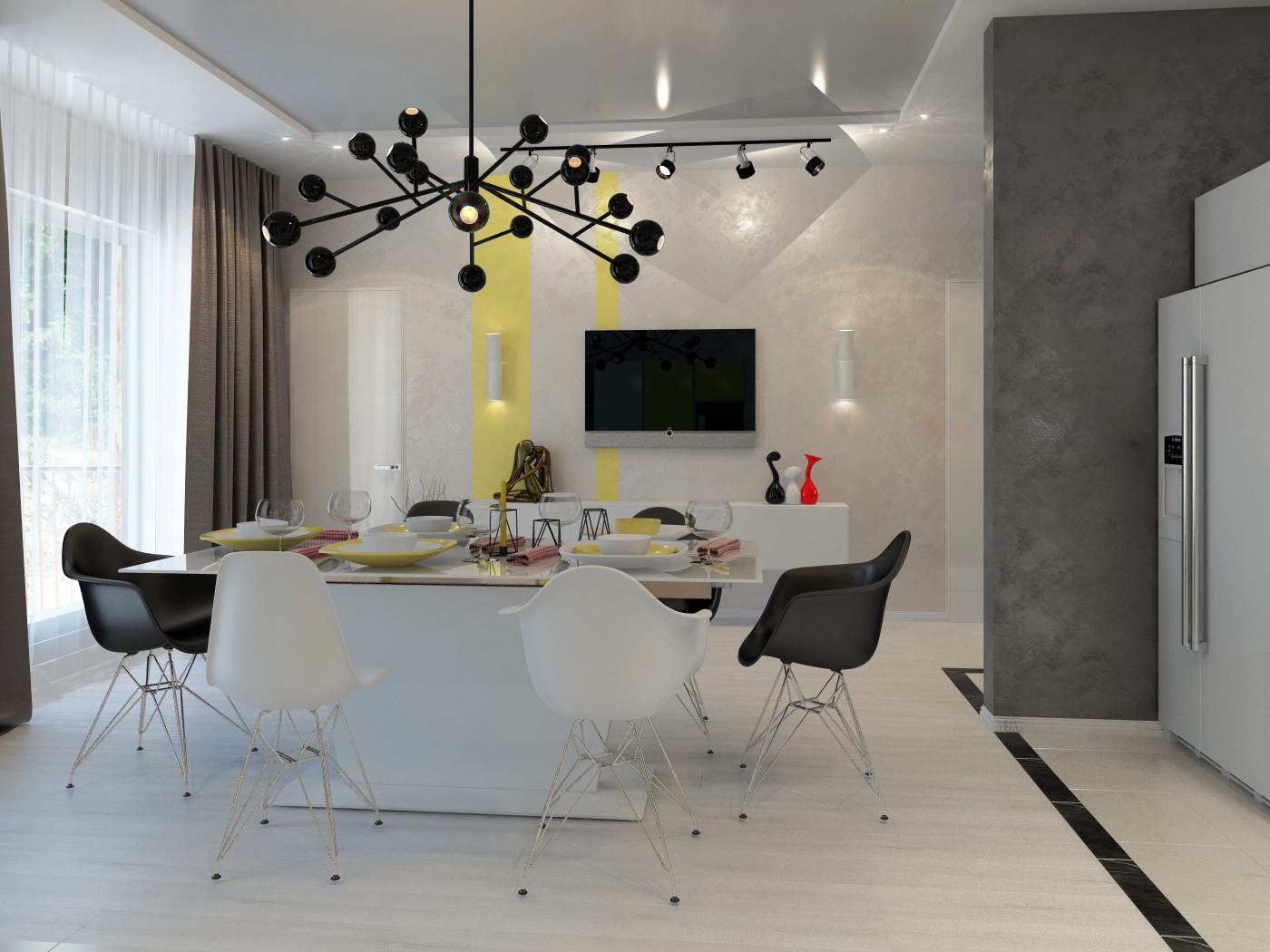 Дизайн коттеджа 347 м.кв. в коттеджном поселке Новая Опалиха