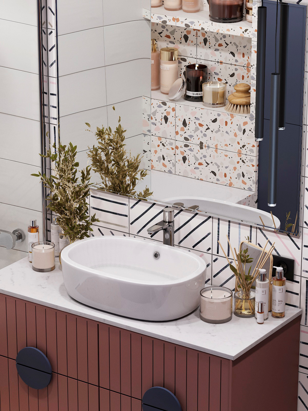 Ванная комната для большой семьи