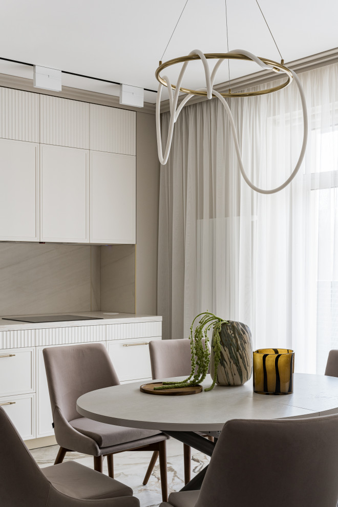 Фото кухни-гостиной в ЖК Ньютон