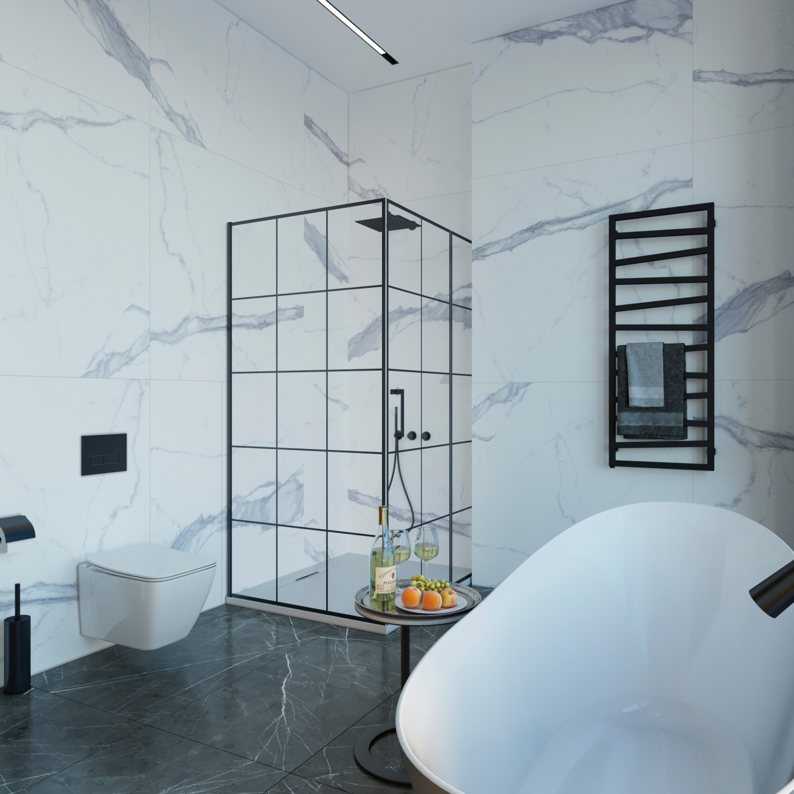 Дизайн квартиры в "Neva tower" Москва-Сити