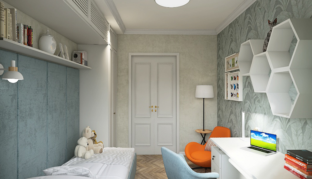 Проект трехкомнатной квартиры.   60 кв.м