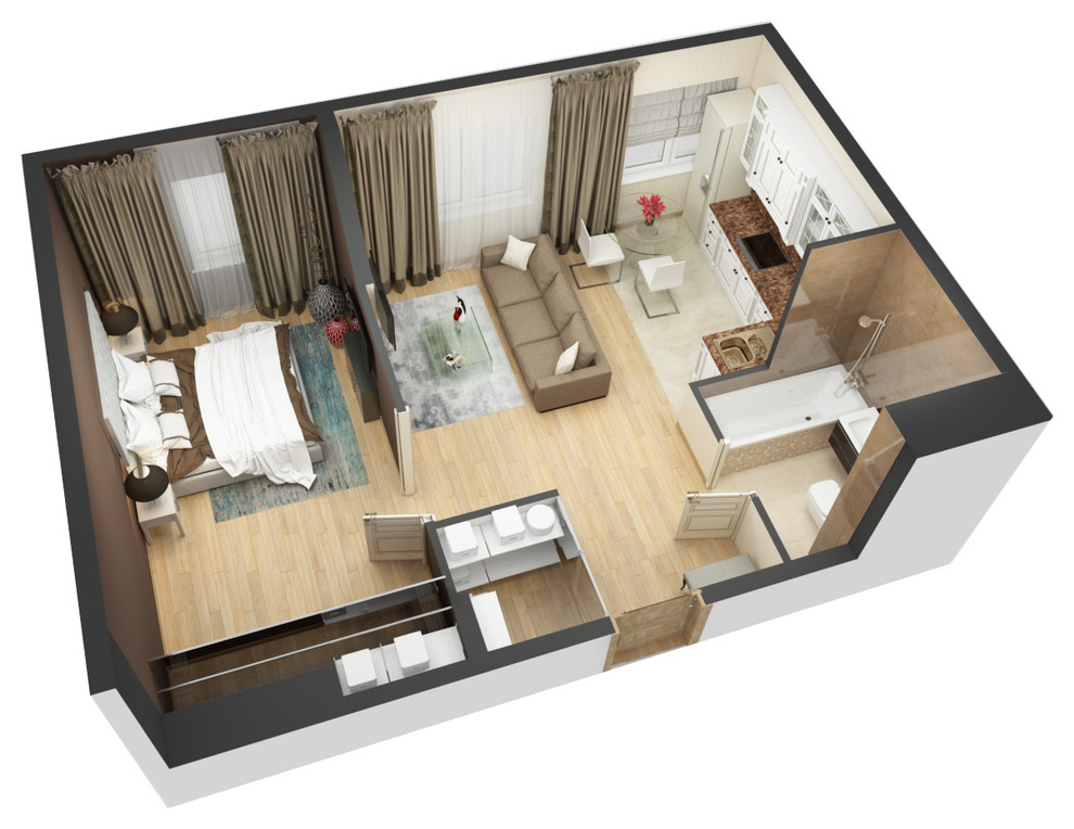 3D-планировки студии "Уютная Квартира"