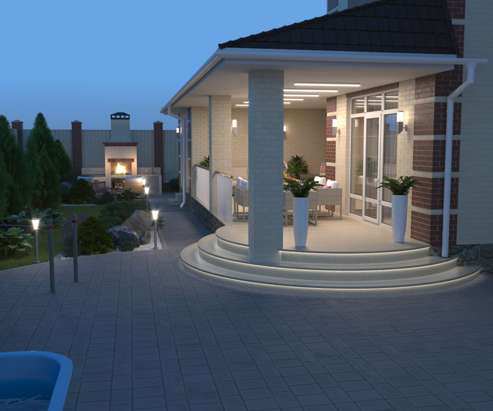 Благоустройство участка загородного дома